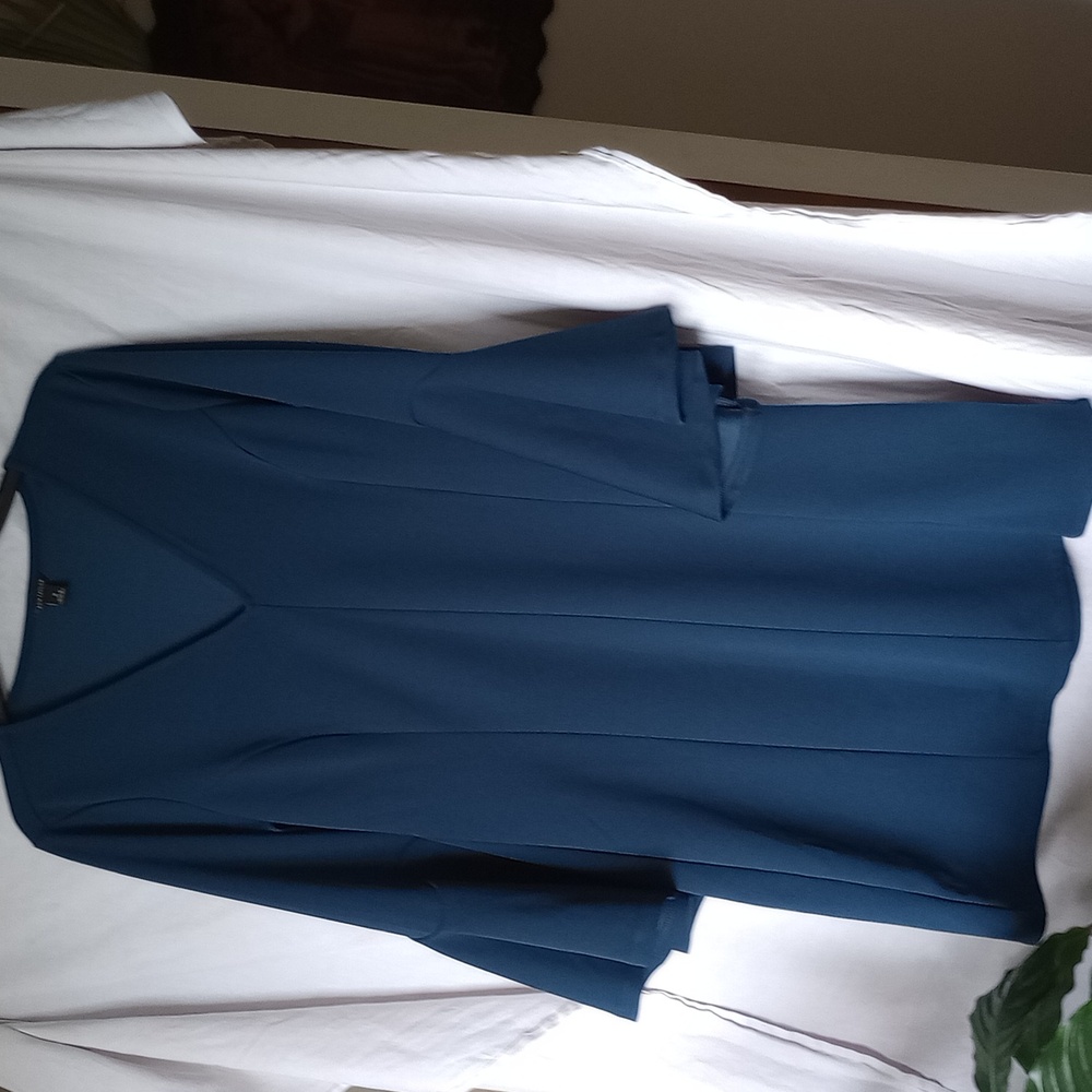 Ann Taylor Fun Blue bell sleeve dress!